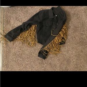 denim fringe jacket